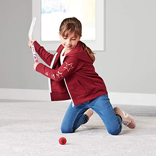 Franklin Sports New Jersey Devils NHL Mini Hockey Stick Set - NHL Team Knee Hockey Stick and Ball Set - Two Players - Great Toy for Kids - Image 5