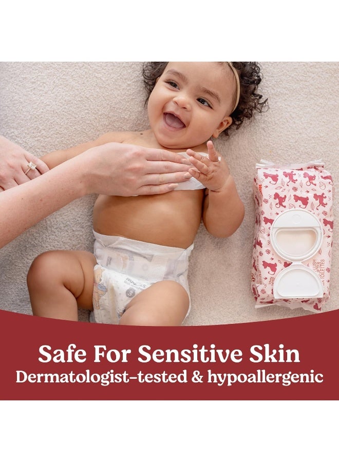 Huggies Nourish Scented Baby Wipes, 10 Push Button Packs (560 Wipes Total) - Image 4