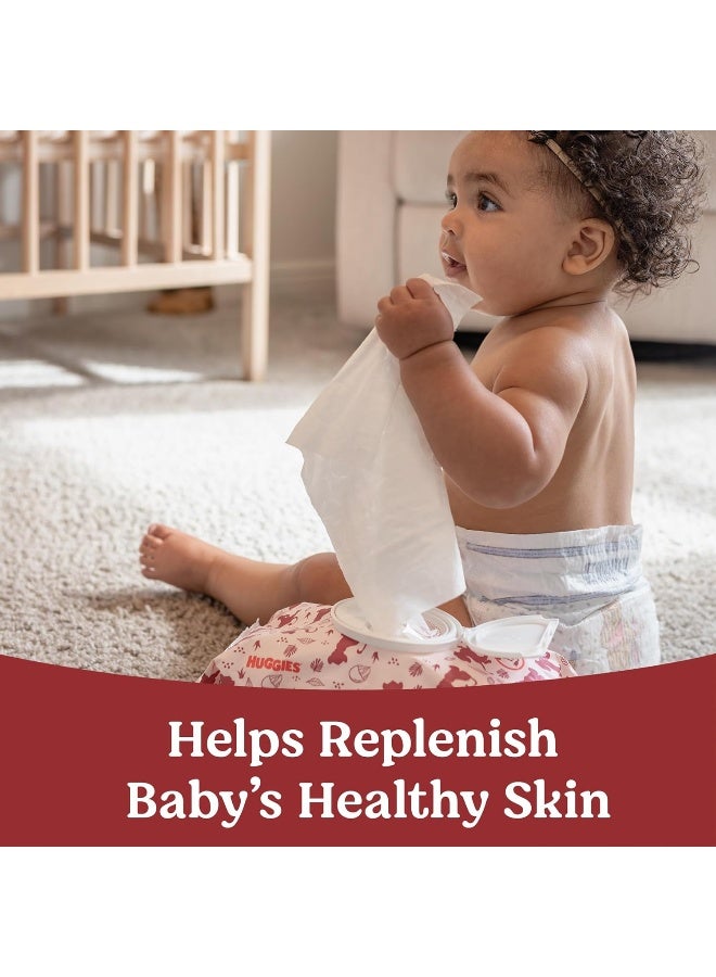 Huggies Nourish Scented Baby Wipes, 10 Push Button Packs (560 Wipes Total) - Image 5