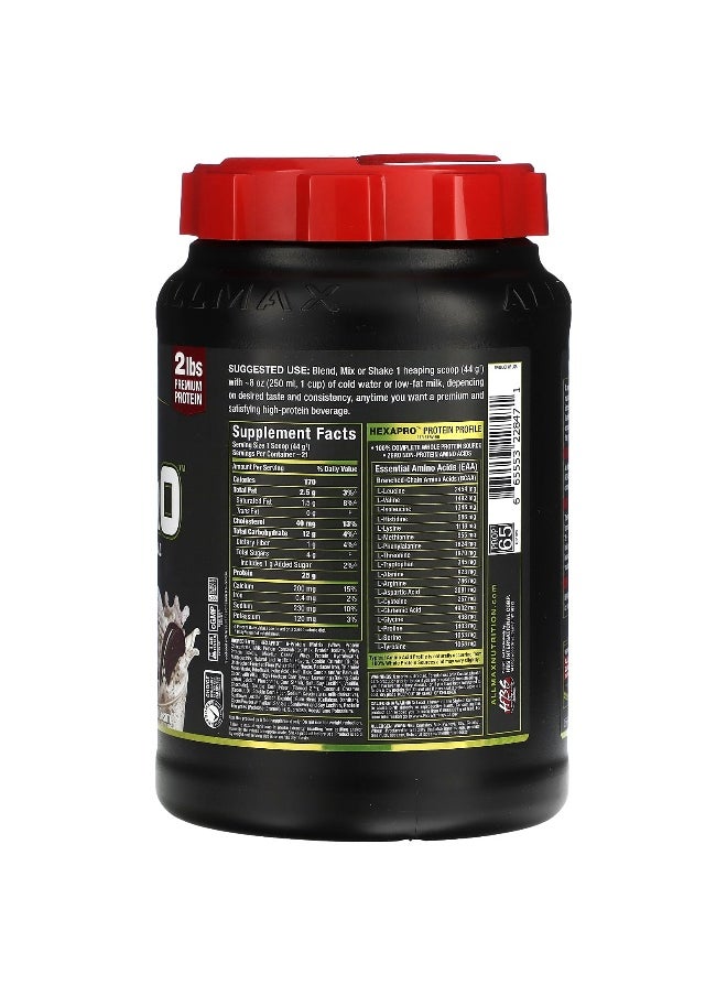 Allmax - ALLMAX, Hexapro™, High-Protein Lean Meal, Cookies & Cream, 2 lbs (907 g) - Image 1