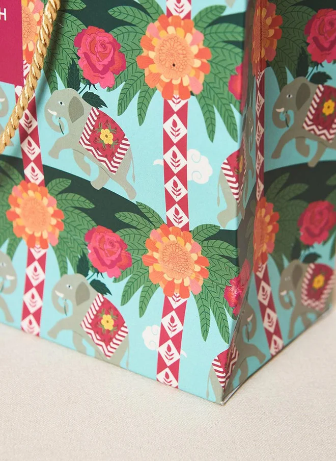 Chumbak  Royal Tuskar Gift Bag with Tag - Medium  | Best Price UAE
