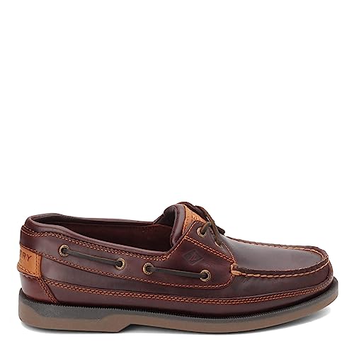 Sperry Mens Mako 2-Eye Boat Shoe, Amaretto, 9.5 Wide - Image 3