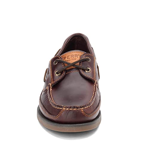 Sperry Mens Mako 2-Eye Boat Shoe, Amaretto, 9.5 Wide - Image 4