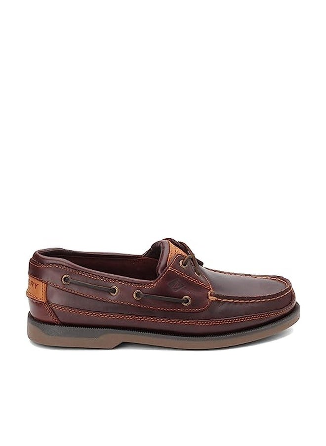 Sperry Mens Mako 2-Eye Boat Shoe, Amaretto, 9.5 Wide - Image 1