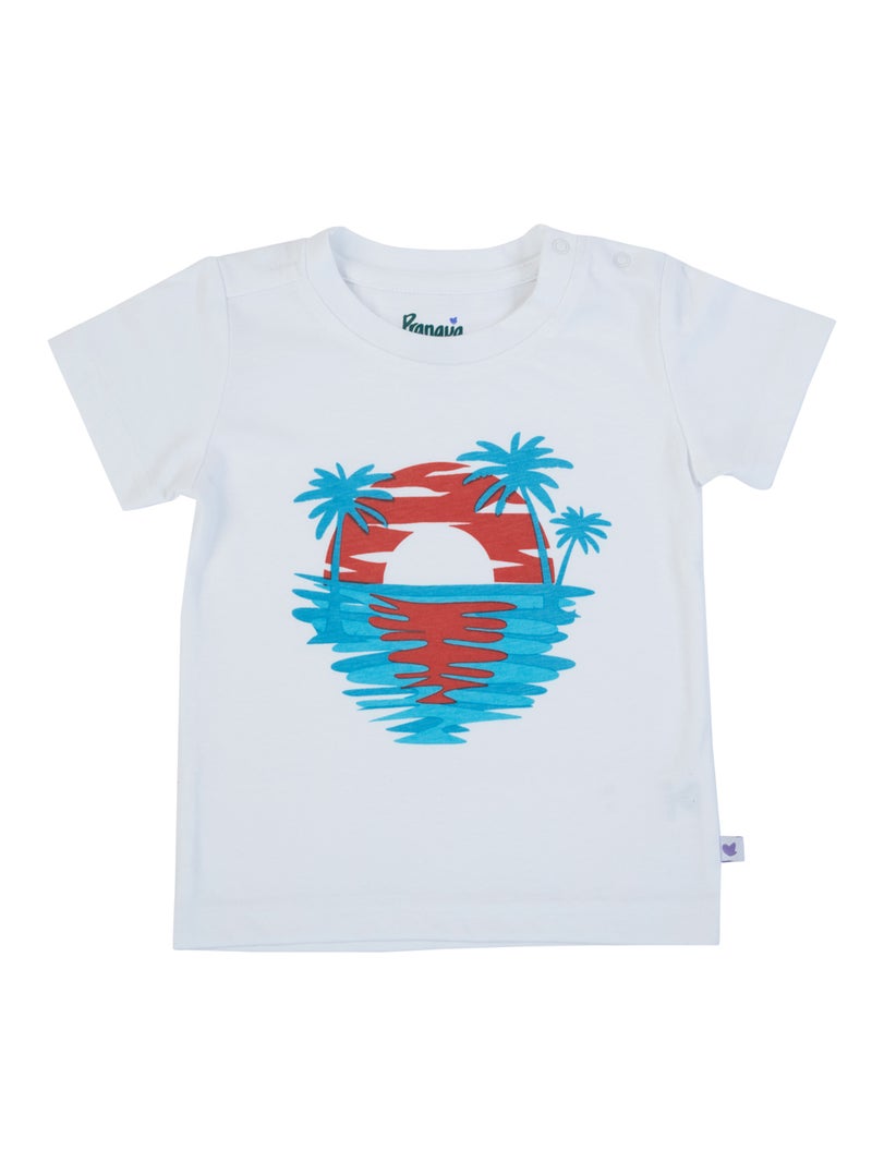 Pranava Boys Organic Cotton T-Shirt & Shorts Set - Image 3