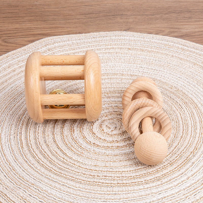 Wooden Montessori Teaching Aids 0-3 Years Old Toys Montessori Baby Egg Cup Round Pieces Bite Educational Toys - Image 4