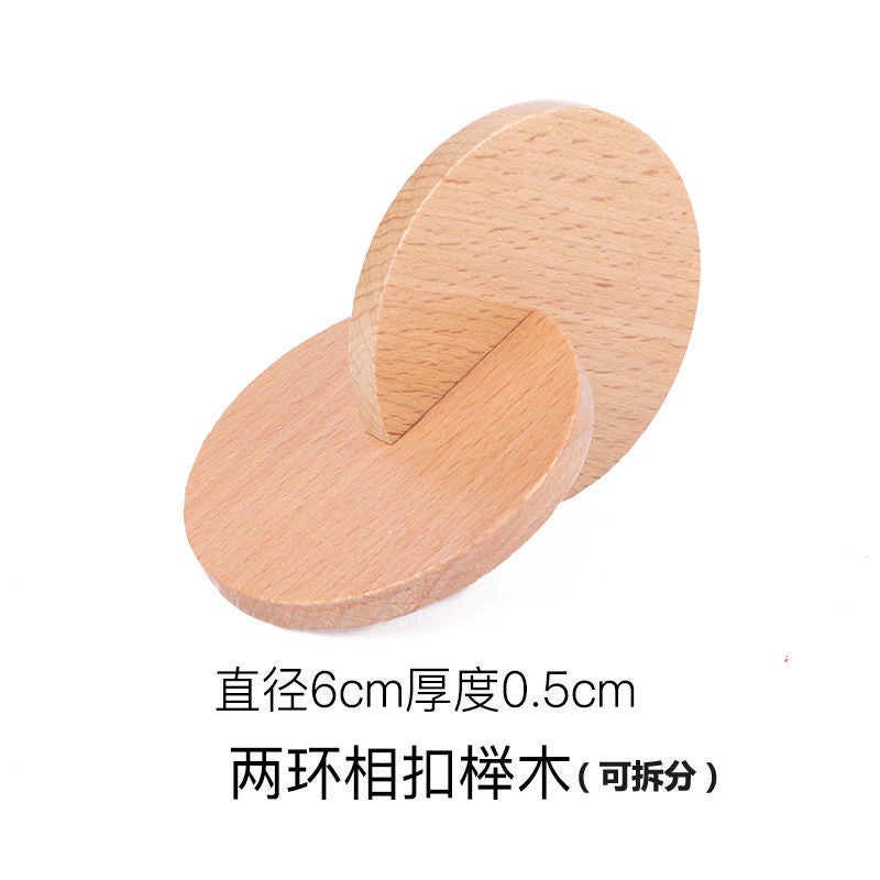 Wooden Montessori Teaching Aids 0-3 Years Old Toys Montessori Baby Egg Cup Round Pieces Bite Educational Toys - Image 1