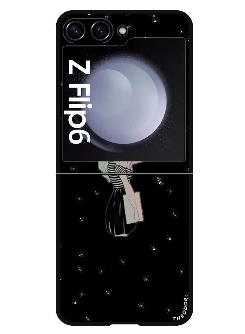 Theodor Protective Case Anti Scratch Shock Proof Bumper Cover For Samsung Galaxy Z Flip 6 Girl But - Image 1