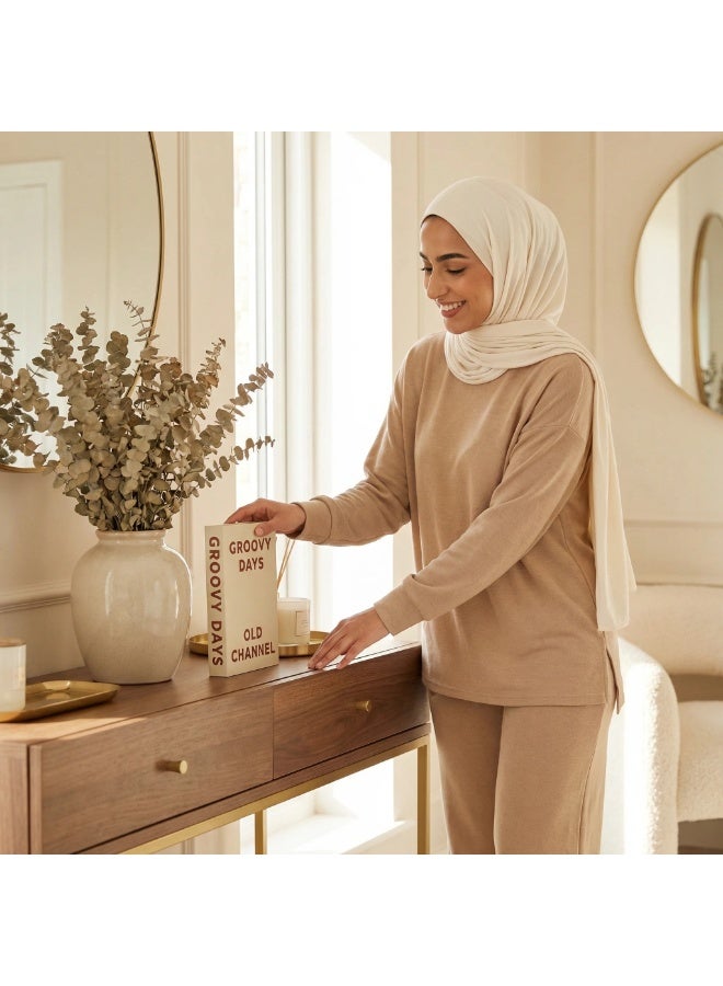 نيبمينينت مجموعة مزينة من 5 قطع من الكتب الزائفة للديكور المنزلي - كتب مزيفة عصرية لطاولة القهوة، رف الكتب وغرفة النوم، مجموعة كتب مكدسة لتزيين جمالي. - Image 4