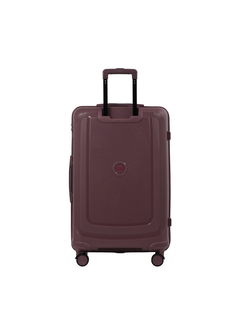 Eagle Express CLIFTON Check-in Travel POLYPROPYLENE Hard Trolley 360° Double Spinner Wheels Secure Lock 24 inch RASPBERRY - Image 3