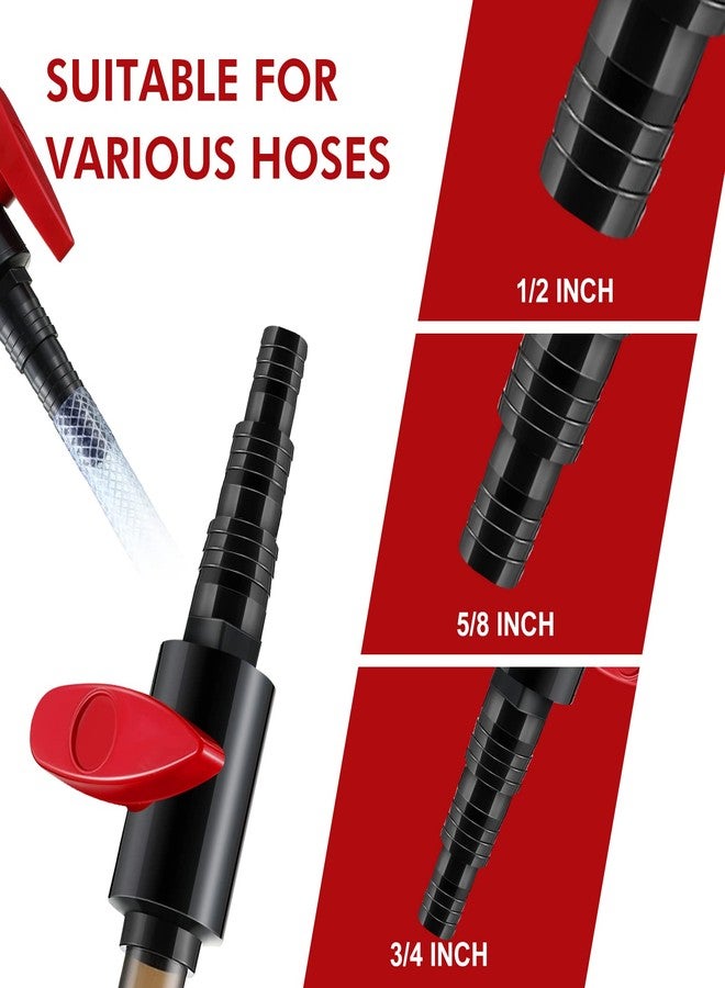 Dreyoo جهاز تغيير الماء لحوض السمك من دريو، مزود بمفتاح تدفق، يساعد على ملء الماء بسرعة وكفاءة، يعمل بنظام شفط الماء لأحواض السمك، مناسب لخراطيم بقياس 1/2 بوصة، 5/8 بوصة، 3/4 بوصة - Image 4