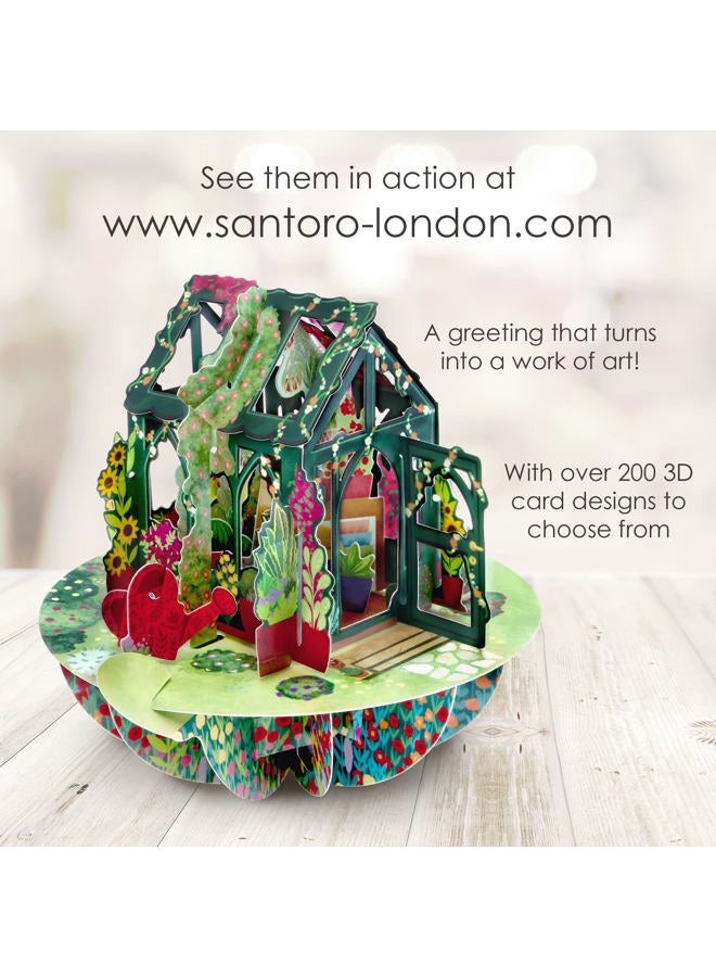 Santoro Pirouette,3D Pop Up Greeting Card - Secret Garden - For All, Garden Lovers - Image 5