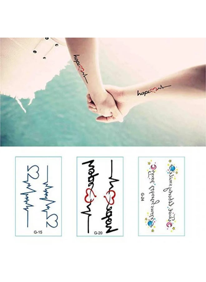 ملصقات تاتو مؤقتة ثلاثية الأبعاد كبيرة الحجم للنساء 10 ورقه - Image 2