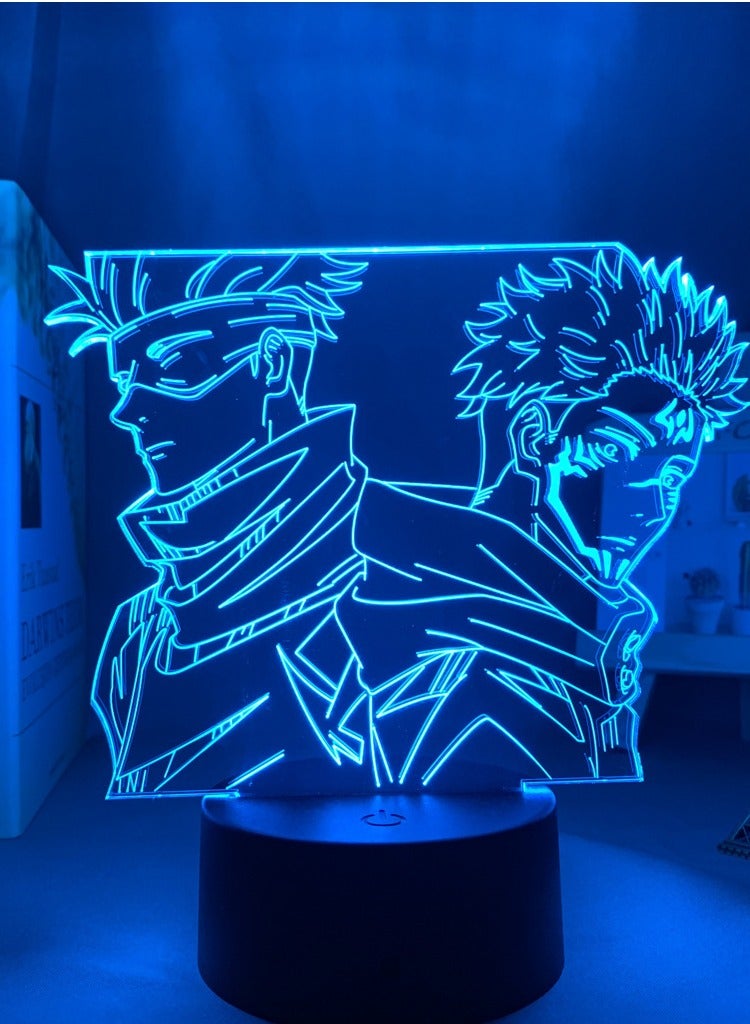 بيوينتي Anime Lamp Jujutsu Kaisen LED Night Light for Bedroom Decor Night Lamp Jujutsu Kaisen Gift Acrylic Neon 3D Lamp Dropshipping