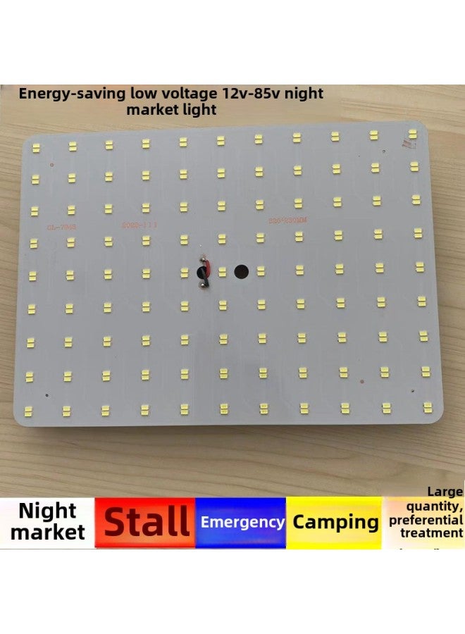 Generic Super Bright 12V Lamp LED Lamp Stall Lamp Night Market Lamp Charging Stall Special Illuminable Lamp Emergency Household Battery Lamp-Color:500W Large Plate  - Image 2