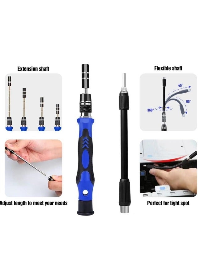 ALongDeng Electronics Precision Screwdriver Sets 142 Piece with 120 Bits Magnetic Repair Tool Kit for iPhone MacBook Computer Laptop PC Tablet PS4 Xbox Nintendo Game Console - Image 3