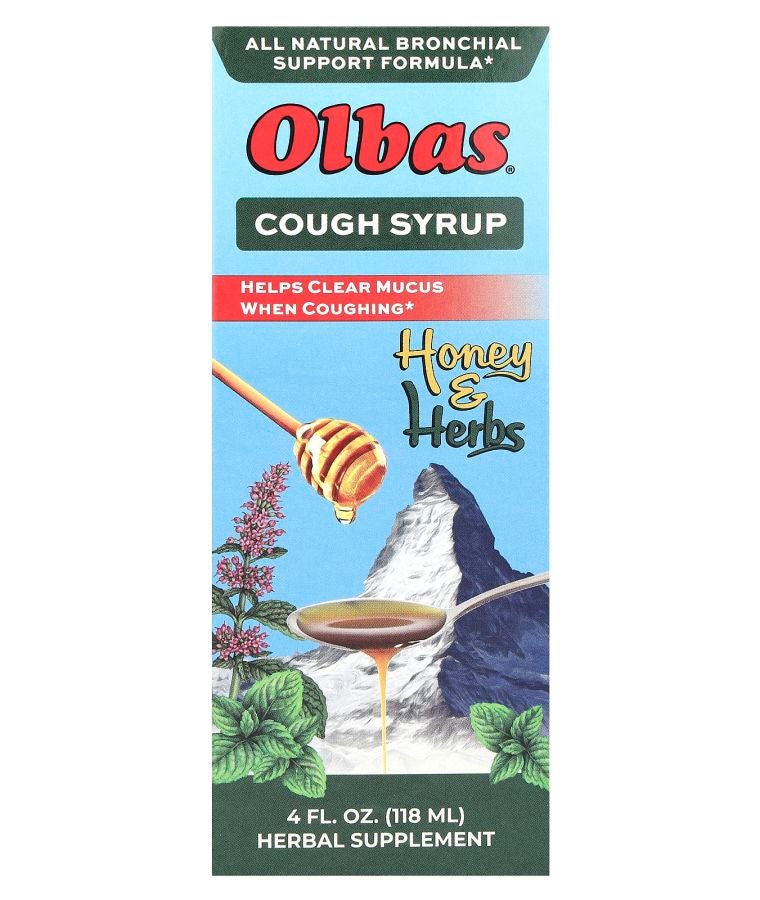 Olbas Cough Syrup Honey & Herbs 4 fl oz (118 ml)