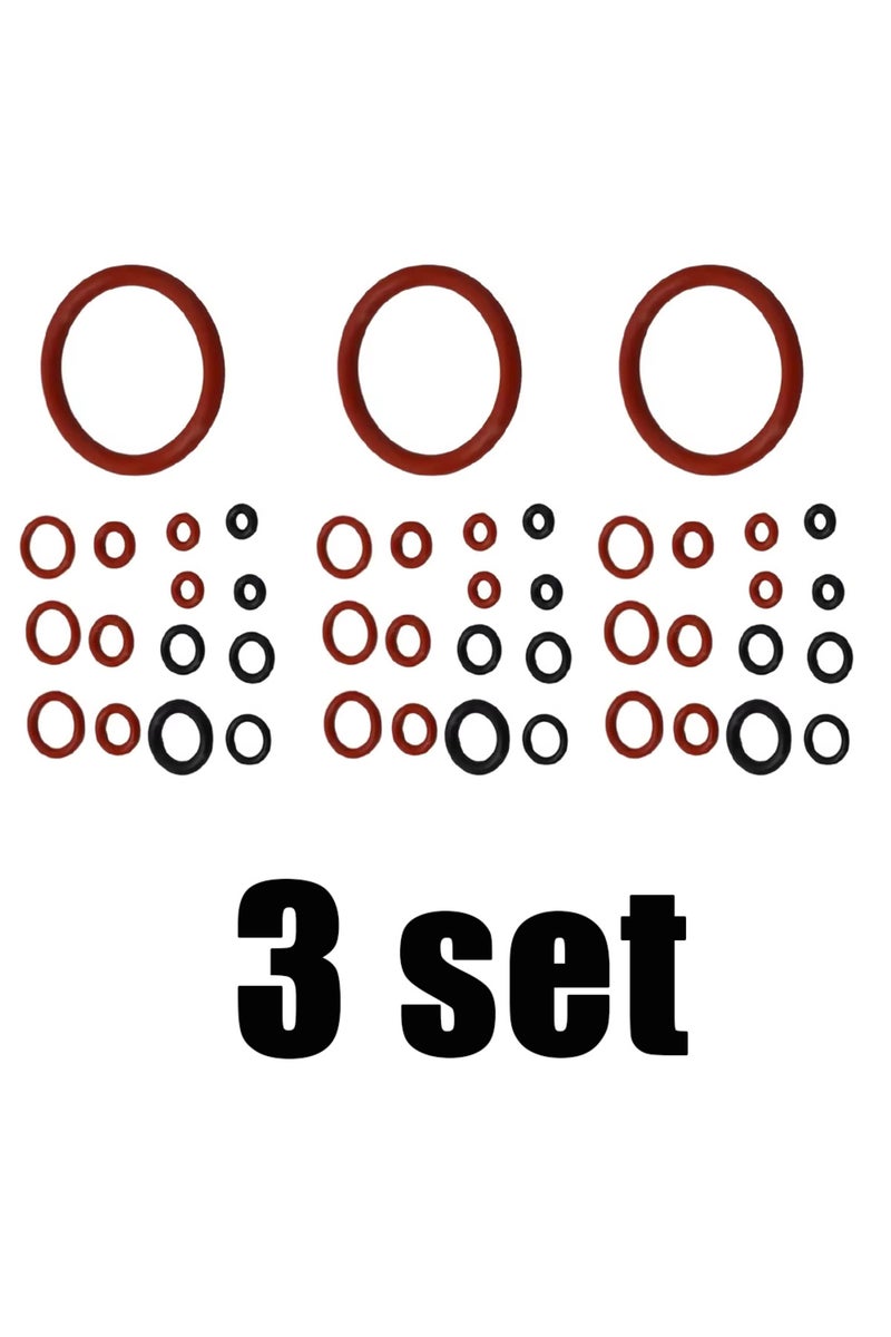 طقم حلقات مانعة للتسرب لخزان الماء في ماكينة تحضير القهوة (3 قطع)