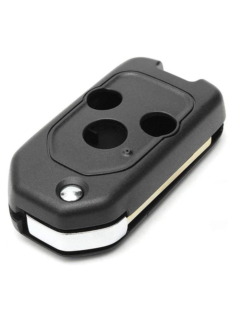 3 Buttons Modified Car Remote Key Case Uncut Flip Key Blade Fob Shell Case For Honda Accord Civic CR-V Fit Jazz Insight Odyssey Pilot