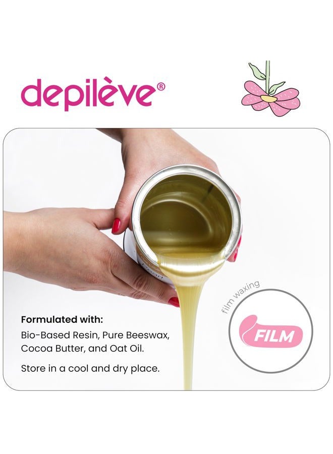 Depileve شمع إضافي حميمي 14 أونصة - شمع بدون شرائح للشمع البرازيلي وشمع هوليوود - مثالي للبشرة الحساسة والرقيقة - Image 4