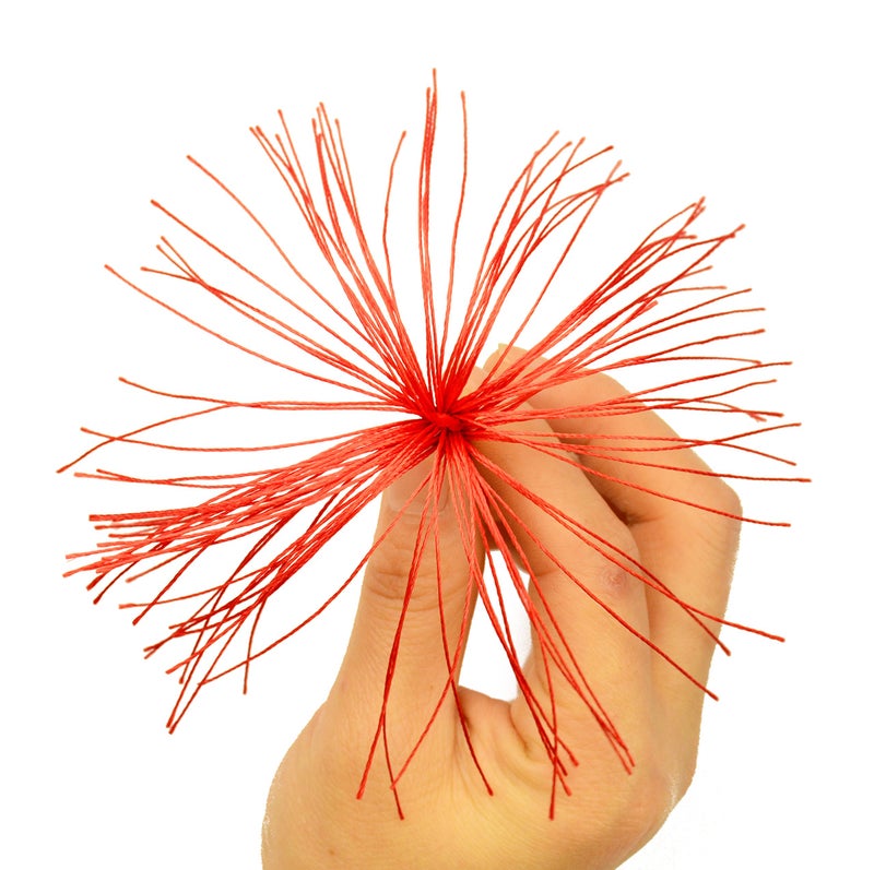 Makhry 100pcs Tassels 5 Inch Silky Floss Bookmark Tassels with Cord Loop Small Tassels for Crafts Bookmarks Jewelry Making DIY Souvenir Accessory (Red) - Image 5