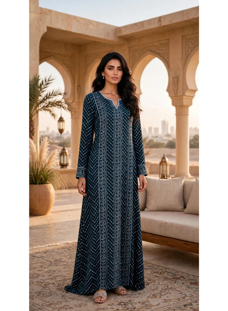 Ikkxa Royal Threads Jalabiya IK209 Green