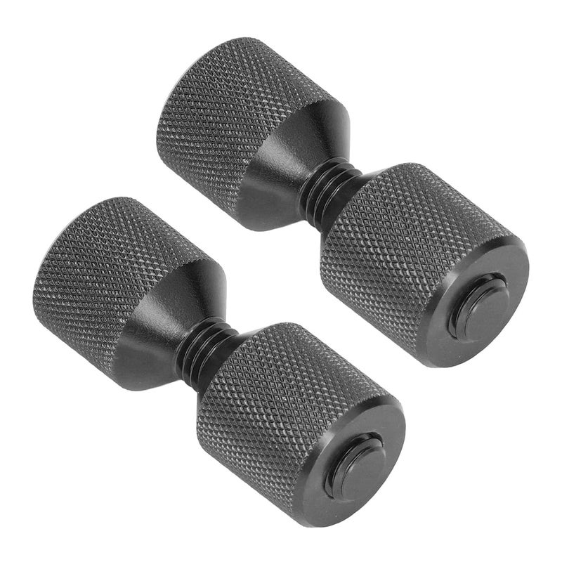 دبابيس محاذاة الشفة 2 قطعة أسود ألومنيوم خفيف الوزن تصميم مريح - Image 3