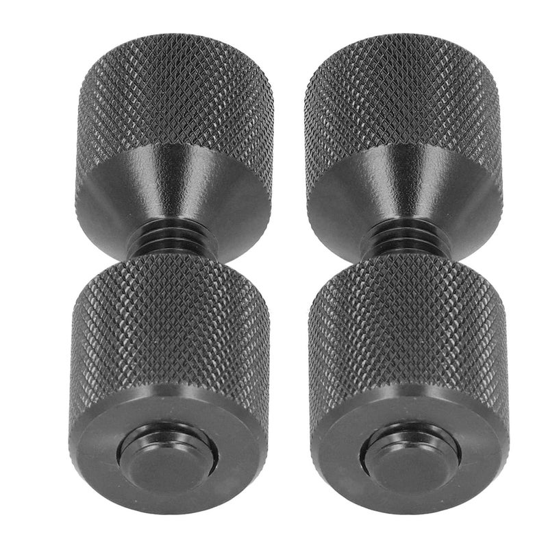 دبابيس محاذاة الشفة 2 قطعة أسود ألومنيوم خفيف الوزن تصميم مريح - Image 1