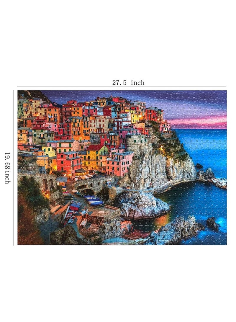 Mr. Penda 1000 Pieces Cinque Terre Jigsaw Puzzles Challenge Game for Adults and Kids (Multicolour)  - Image 2
