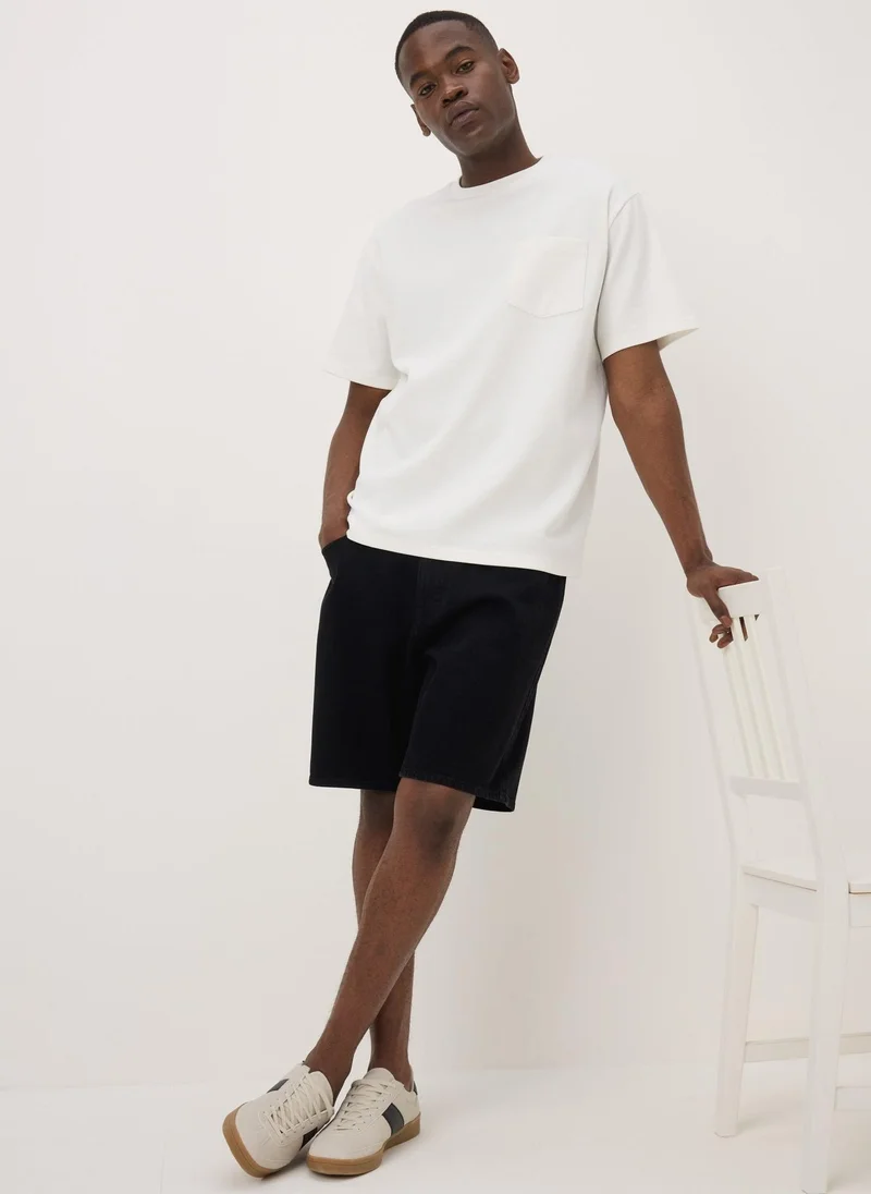 Matalan Dark Wash Loose Fit Denim Shorts