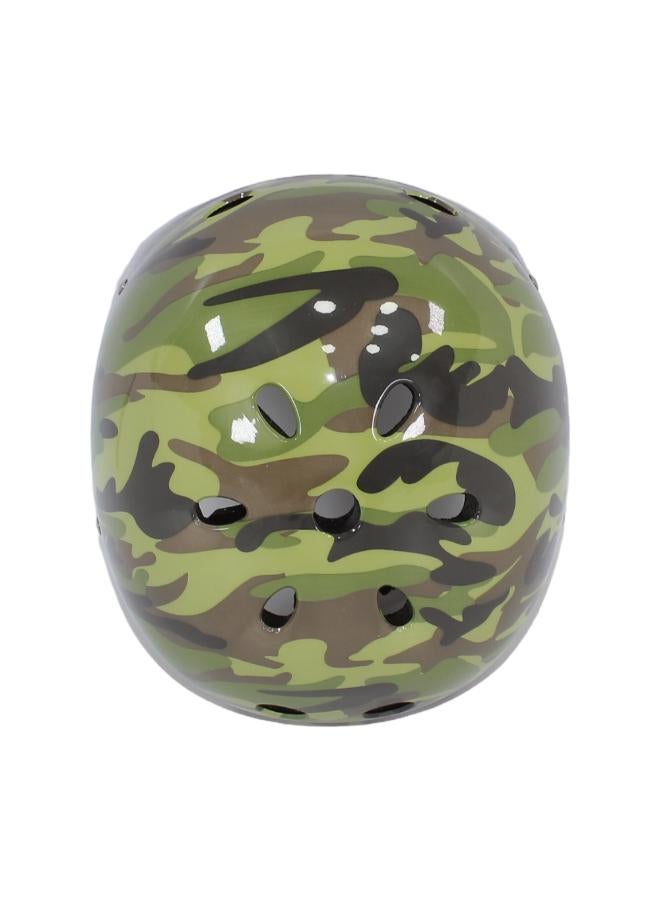 OKO Children's Helmet - Green Army - Image 1