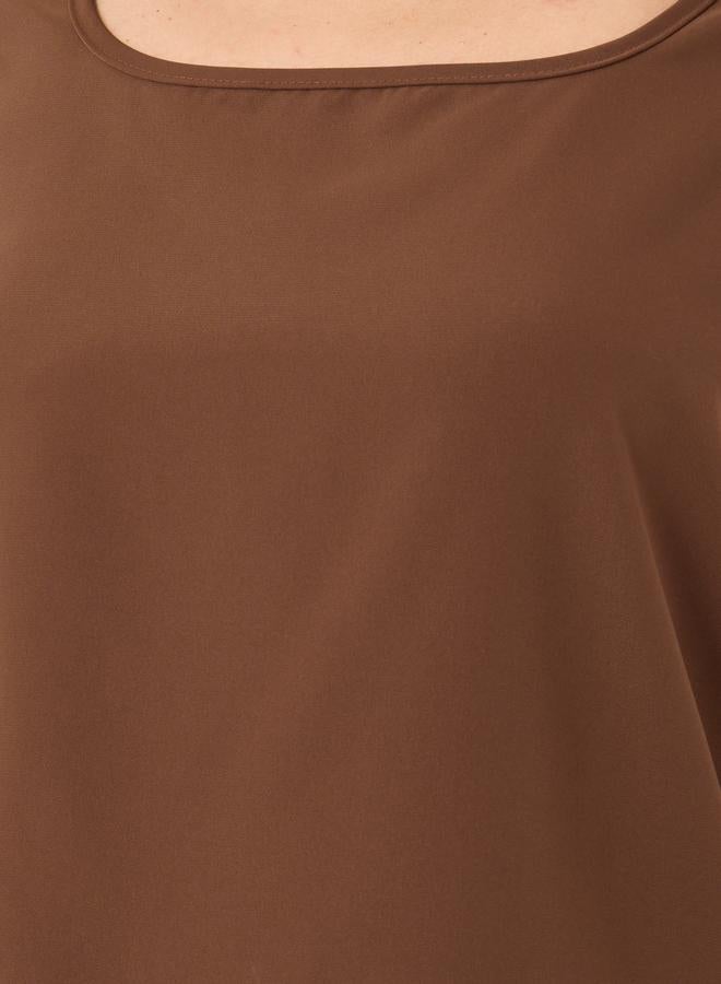 Styli Styli Solid Scoop Neck Sleeveless Top  - Image 3