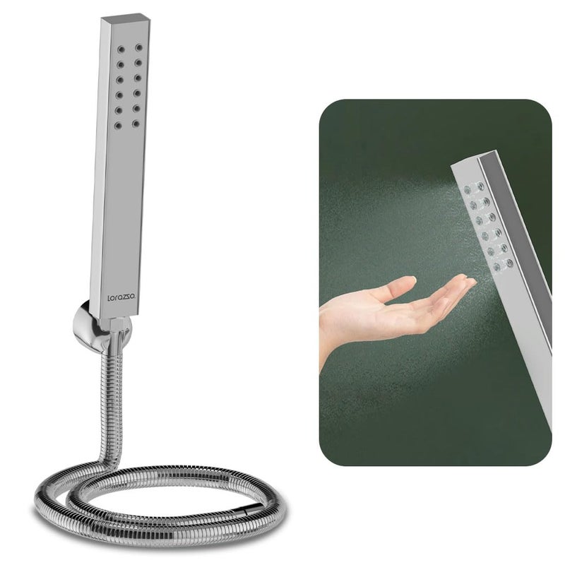 Lorazzo Majestic Mist Hand Shower for Bathroom Complete Set with 15 m SS 304 Hose Pipe and Wall Hook 1year Lorazzo Limited Warranty - Image 1