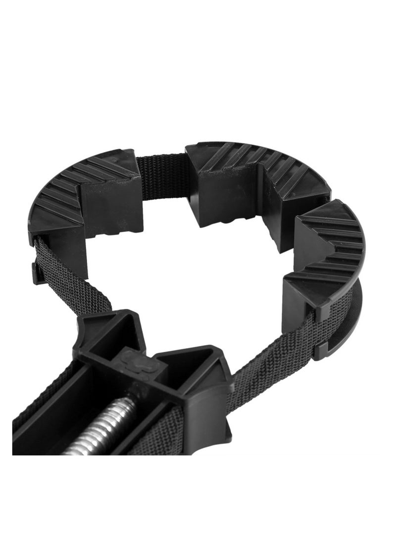 Picture Frame Clamps, Multi-Function Adjustable Corner Clamp, Wood working Quick Adjustable Tape Clamp, with 4 Jaws Band Strap Clamp, for Picture Frame Holder Binding, 90 Degree Right Angle Clamps - Image 2
