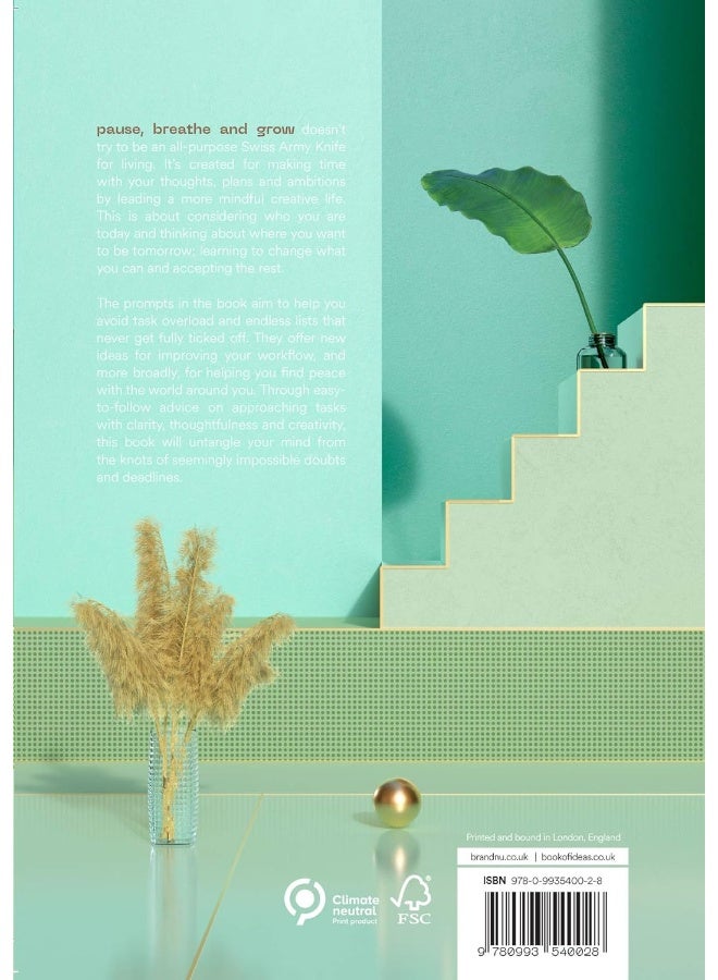 Pause, Breathe and Grow: Notes on mindful creative life (flat lay notebook)  - Image 2