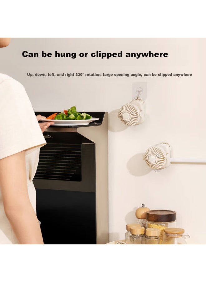 JD.com Jd Jingzao Portable Small Fan, Desktop Fan, Dormitory Electric Fan, Student Desk Fan, Office And Home Use, Usb Small Fan, Outdoor Camping Fan - Image 2
