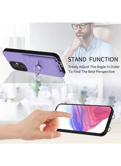erorex Case For Xiaomi Redmi 13C 5G / 13R R20 Crossbody Rope Ring Card Holder Phone Case  - Image 4