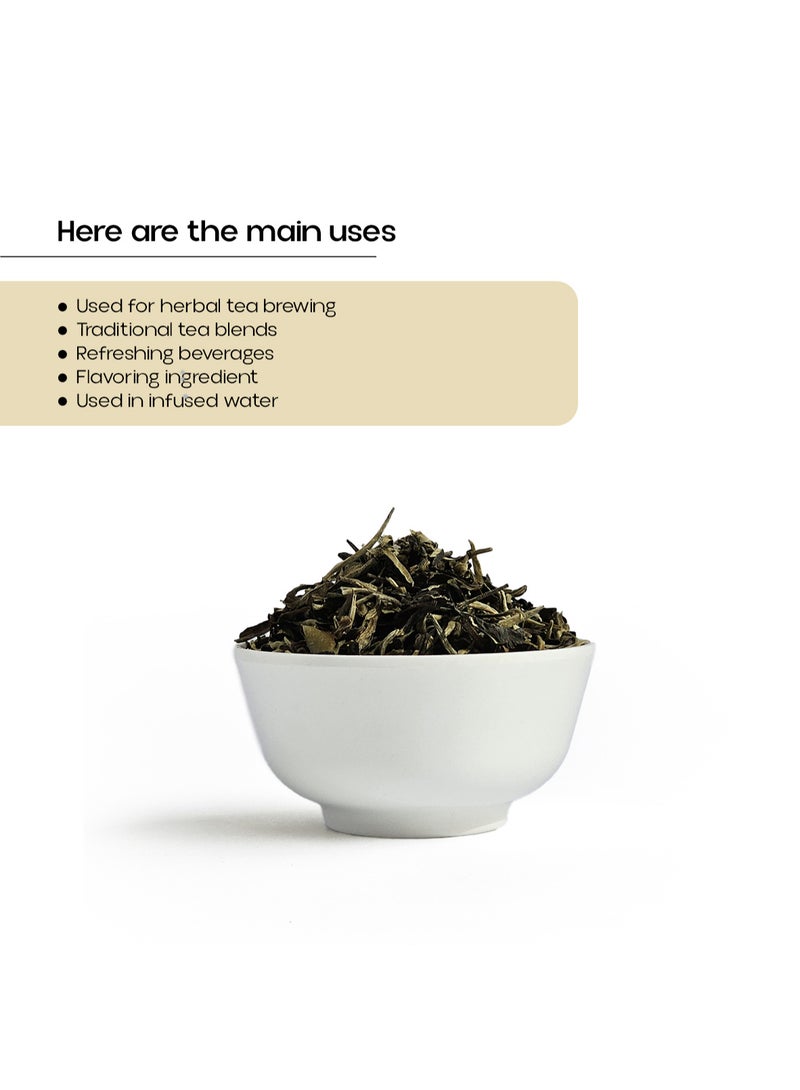 OGOC Moroccan Mint Tea Leaf Moroccan Mint Leaves Dried Mint Herbal Tea Aromatic Refreshing Leaves for Tea Brewing Infusions Desserts Beverages - Image 3