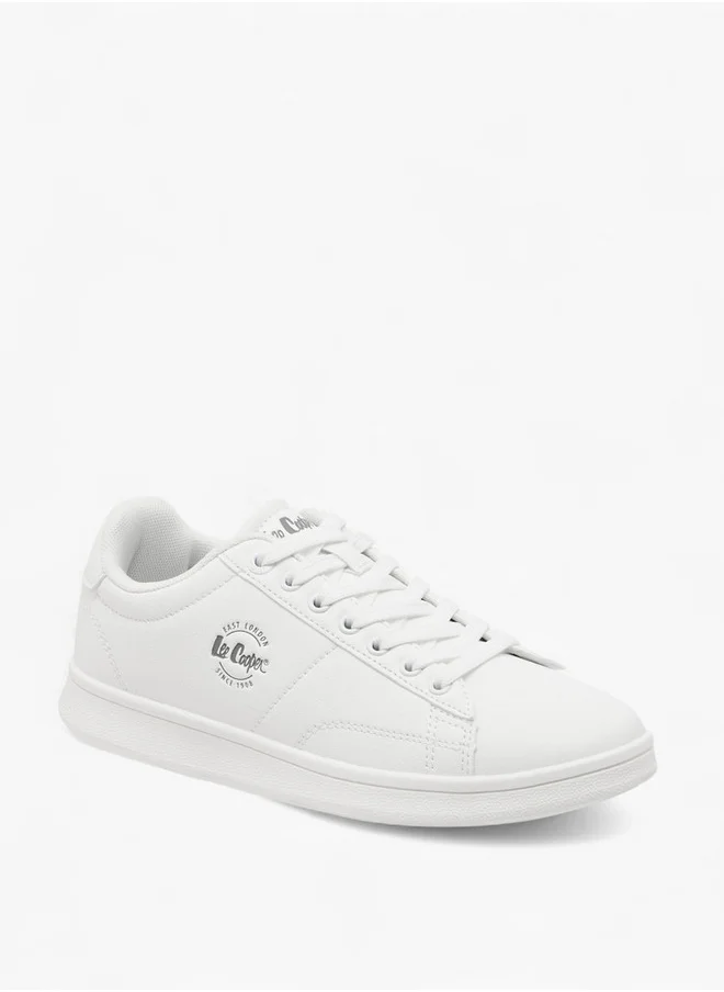 لي كوبر Women's Logo Print Lace-Up Sneakers