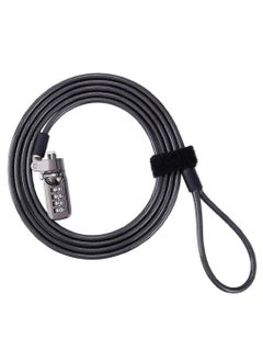 Laptop Cable Lock, 4 Digital Combination Lock, Security Computer Cable Lock, Anti Theft Combination Lock for iPad Tablet Laptop and Other Devices