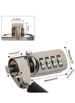 Generic Laptop Cable Lock, 4 Digital Combination Lock, Security Computer Cable Lock, Anti Theft Combination Lock for iPad Tablet Laptop and Other Devices  - Image 2