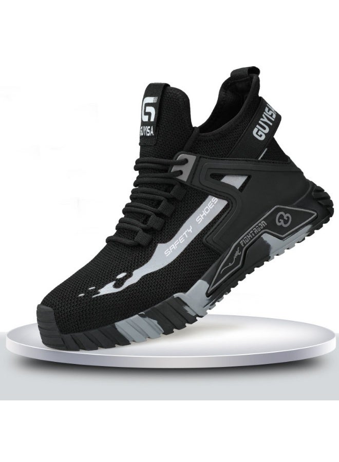 NIBEMINENT Steel Toe Cap Shoes For Men Work Boots Puncture-Proof Work Safety Shoes Protective Working Shoes Male Footwear Security Sneakers - Image 1