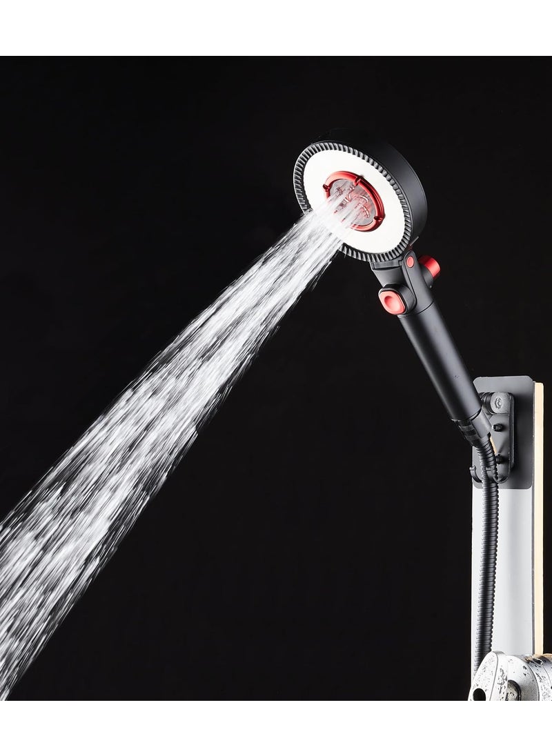 MILA Flowflex Hand Shower MBHB0206BK Hand Shower With Double Sided Water Outlet Multi Function PP cotton filter Matt Black Finish 3 Function Filter Hose 15 metres