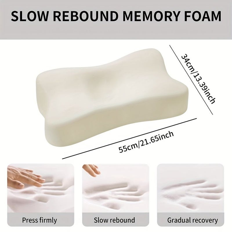 Black Double Sided Neck Support Pillow Cooling Breathable Machine Washable for Side and Back Sleepers Dorm Home Office Versatile Pillow - Image 3