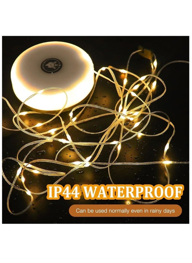 Bukela Camping String Lights Rechargeable, 10M 5 in 1 Outdoor Waterproof Stowable String Light with 5 Modes 2000mah Portable Camp String Lights Retractable LED Tent Camping Fairy Lights Warm - Image 4