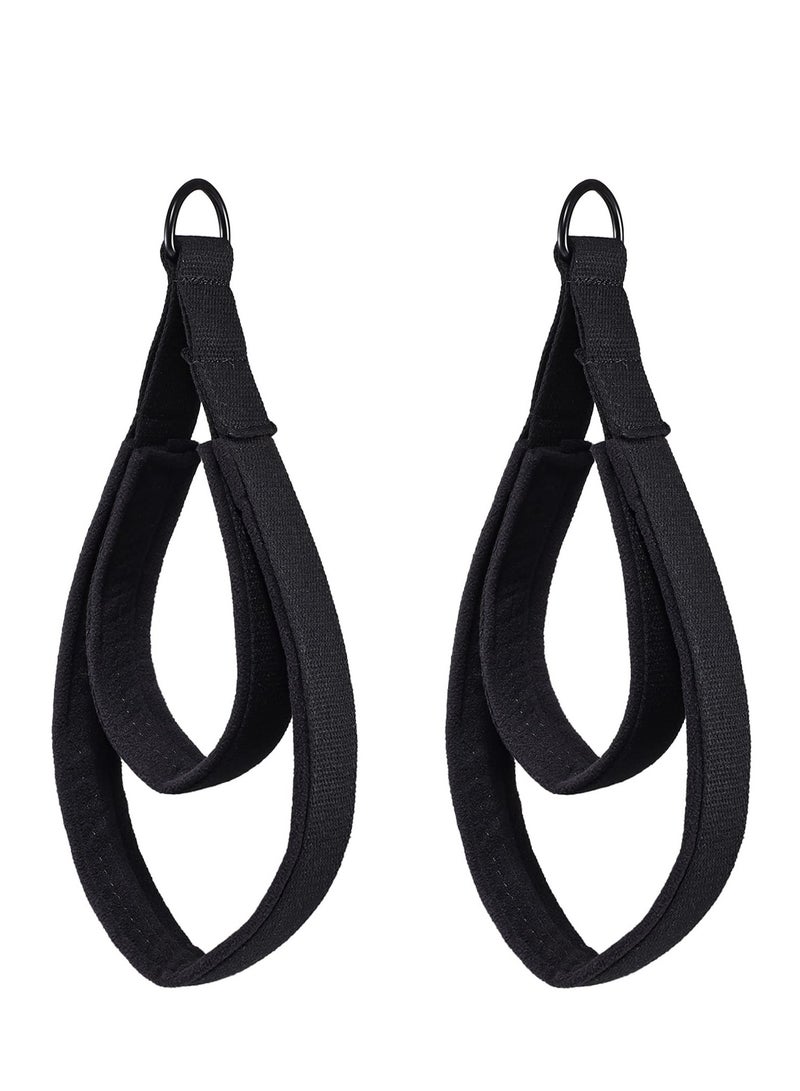 Pilates Double Loop Straps for Reformer - Padded D-Ring Exercise Straps for Home Gym Workouts - 2PCS Fitness Accessories for Yoga and Pilates Training - Image 2