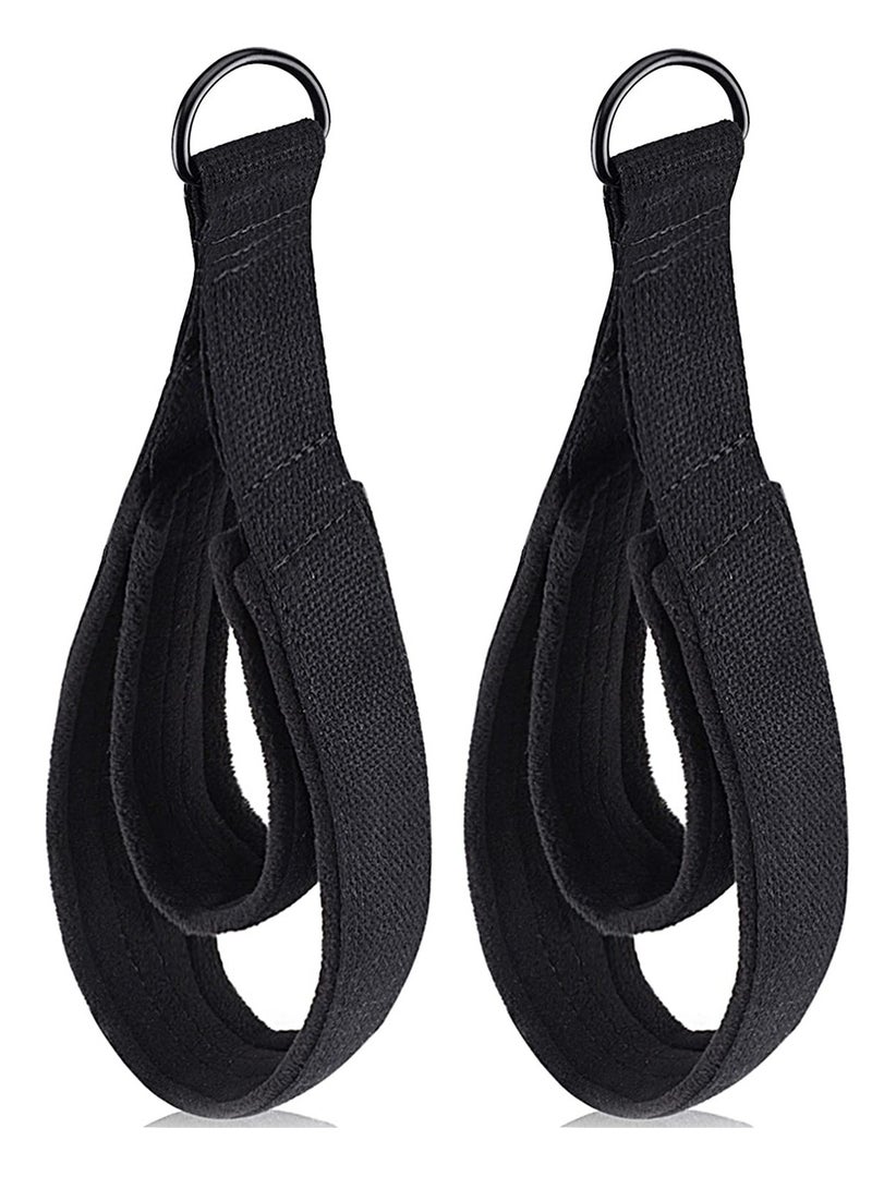 Pilates Double Loop Straps for Reformer - Padded D-Ring Exercise Straps for Home Gym Workouts - 2PCS Fitness Accessories for Yoga and Pilates Training - Image 1