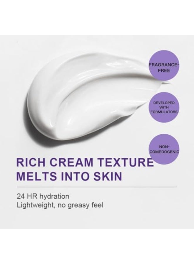 Joyvin Skin Renewing Night Cream, Peptide Moisturiser for Dry & Sensitive Skin, Anti Wrinkle Night Face Cream with Hyaluronic&Niacinamide for Korean Glass Skin - Image 3