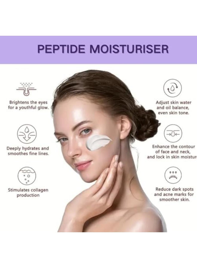 Joyvin Skin Renewing Night Cream, Peptide Moisturiser for Dry & Sensitive Skin, Anti Wrinkle Night Face Cream with Hyaluronic&Niacinamide for Korean Glass Skin - Image 4