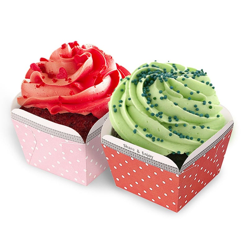 100pcs Square Heat Resistant Greaseproof Disposable Baking Paper Cups Mini Cupcake Wrappers - Image 1